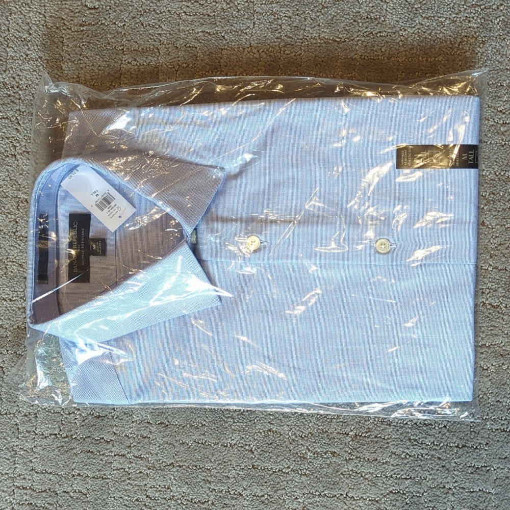 Banana Republic Athletic Fit Dress Shirt M Tall